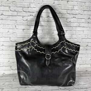 Fina Firenze Women's Genuine Leather Shoulder Bag Black